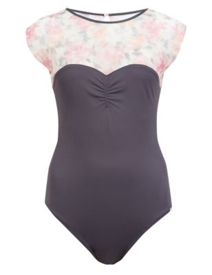 Floral Panelled Non-Padded Leotard | Rosie for Autograph | M&S