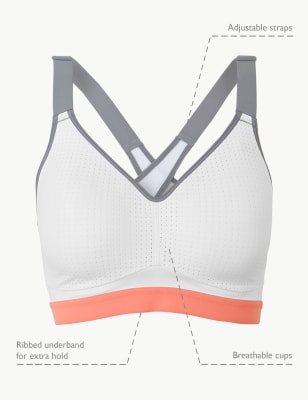 High Impact Padded Sports Bra A-DD