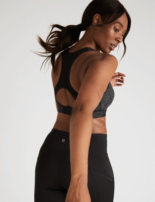 Mesh High Impact Non-Wired Sports Bra A-E