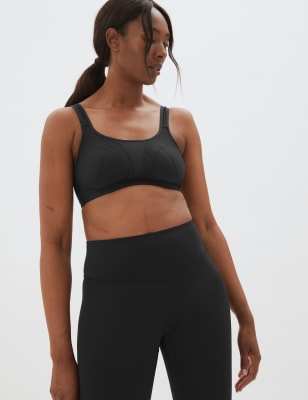 

Womens GOODMOVE High Impact Non Wired Sports Bra A-H - Black, Black