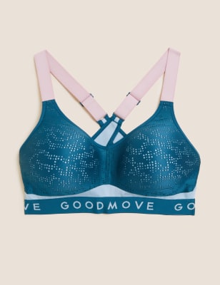 Marks & Spencer M&S Goodmove Freedom To Move High Impact Pink Sports Bra  40A 90A