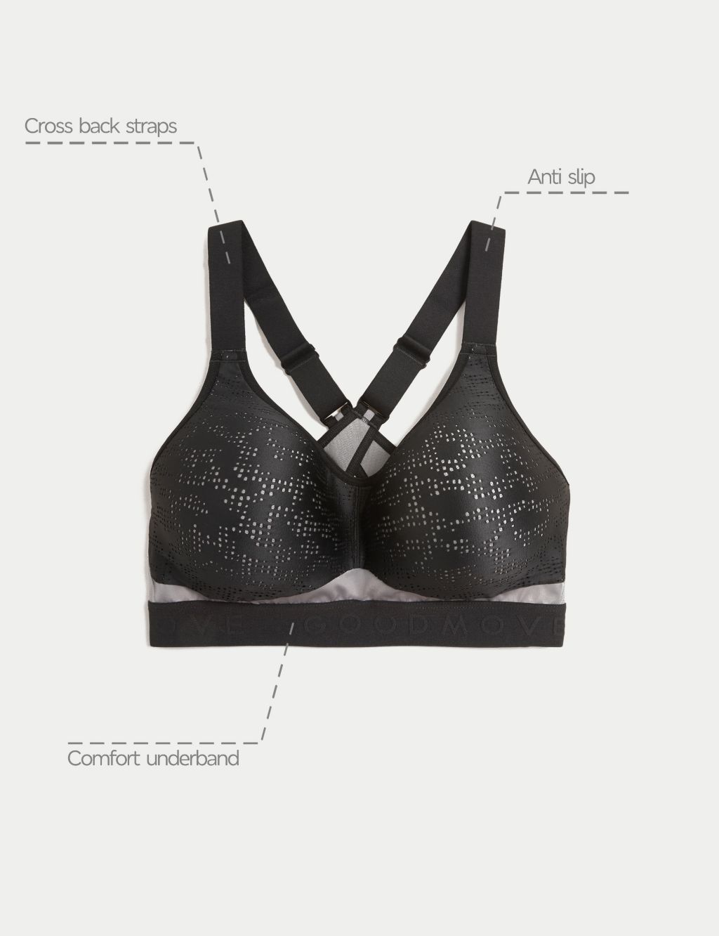 Freedom To Move Ultimate Support Sports Bra A-E image 10