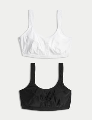 Plain Cotton Blend Ladies Cream Sports Bra at Rs 70/piece in New