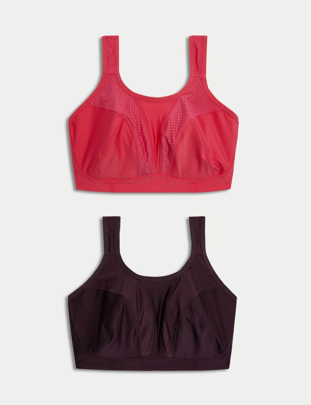 2pk Ultimate Support Non Wired Sports Bras F-H