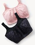 2pk Ultimate Support Non Wired Sports Bras F-H