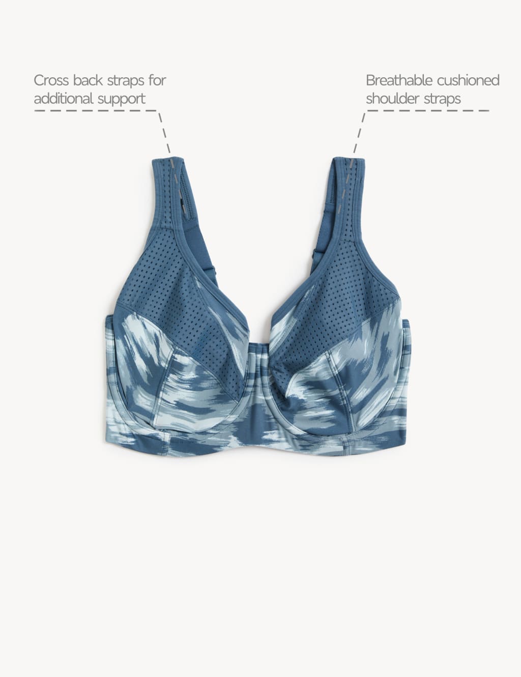 2pk Ultimate Support Wired Sports Bras F-H image 7