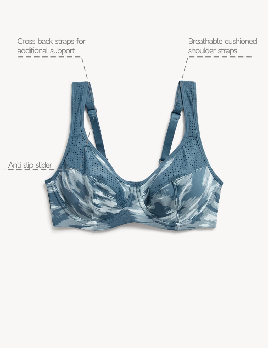 2pk Ultimate Support Wired Sports Bras A-E image 8