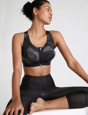 Extra High Impact Zip Front Sports Bra F-H