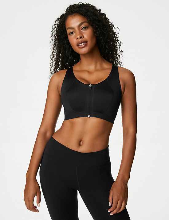 MARKS & SPENCER M&S HIGH IMPACT PADDED NON-WIRE SPORTS BRA 32 34 36 38 A B C D * 
