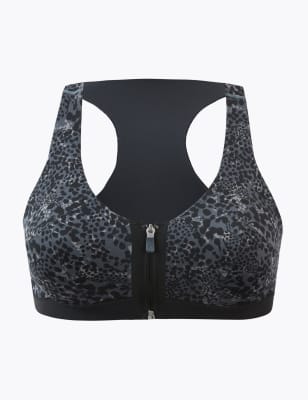 m&s front fastening sports bra