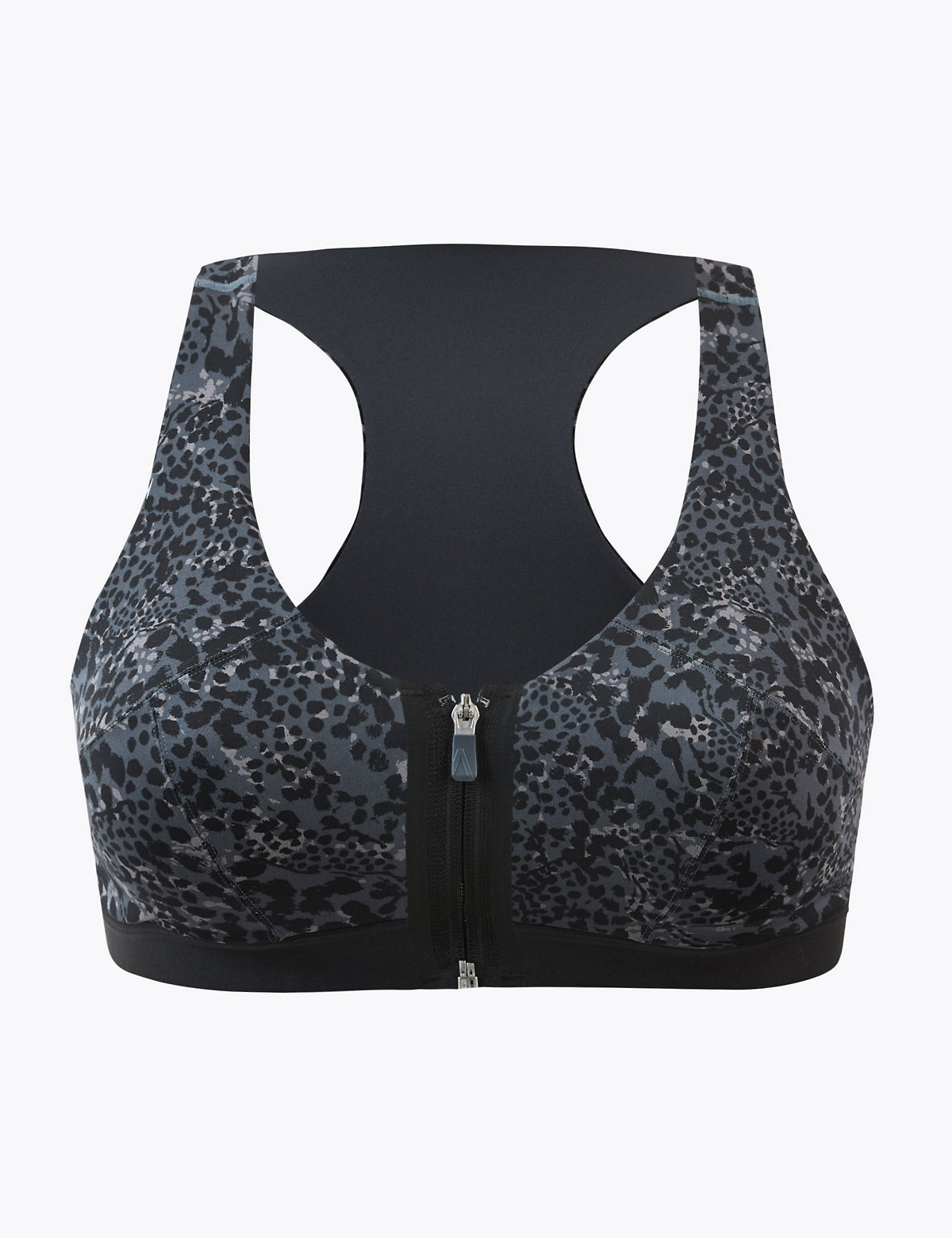 Extra High Impact Zip Front Sports Bra A-H