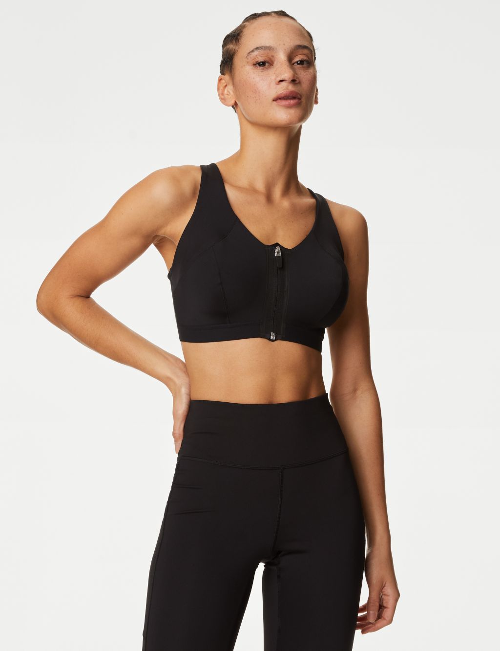 Dunnes Stores  Black High Impact Wired Non-Padded Sports Bra