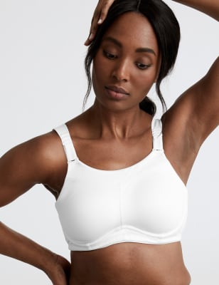 

Womens GOODMOVE Extra High Impact Serious Sports Bra A-E - White, White