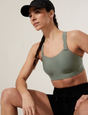 NIKE Dri-Fit Swoosh High Support Velcro Adjustable Sports Bra in