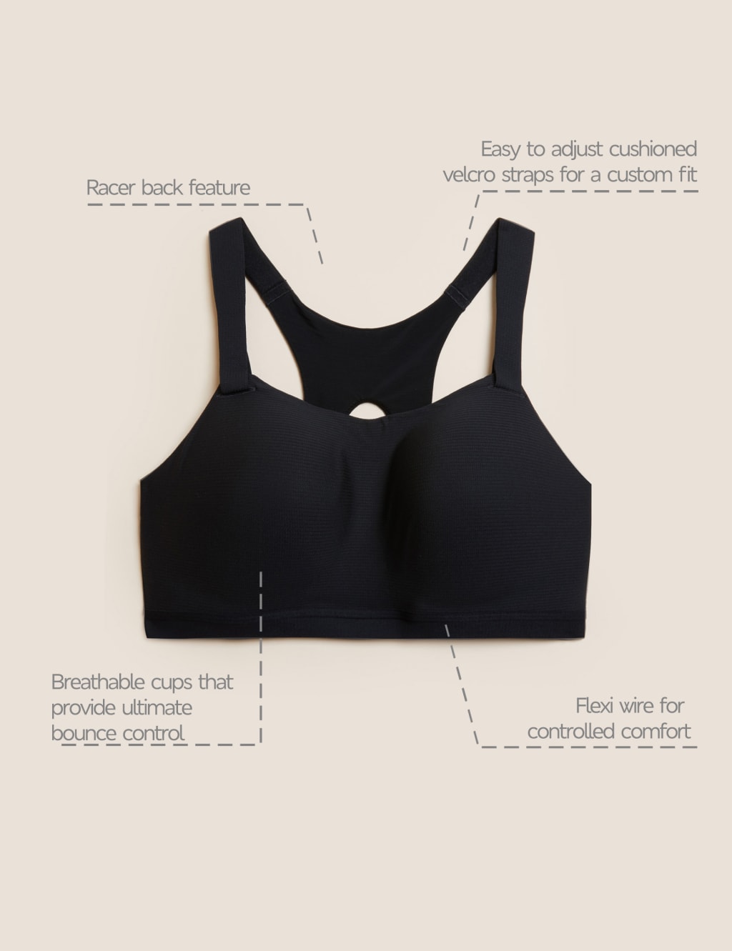 Ultimate Support Custom Fit Sports Bra A-E image 9