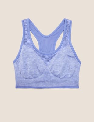 

Womens Goodmove Wendbarer, nahtloser Sport-BH für mittleren Halt - Violet, Violet