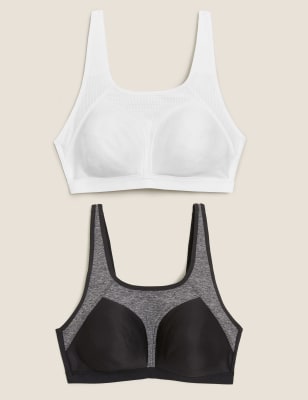 Marks Spencer Sports Bra Extra High Impact Full Cup No Wire M&S 6407