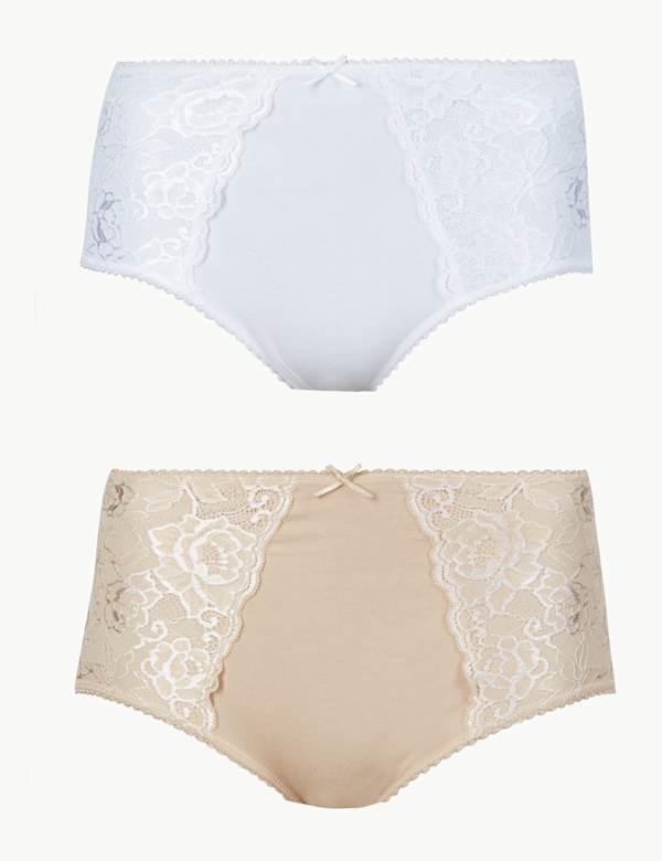 2 Pack Cotton Rich Firm Control Full Briefs