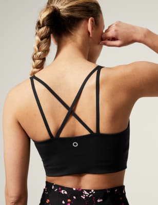 Medium Support Criss Cross Backless Sports Bra