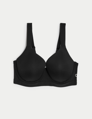 

Womens Goodmove Ultimate Support Wired Sports T-shirt Bra A-E - Black, Black