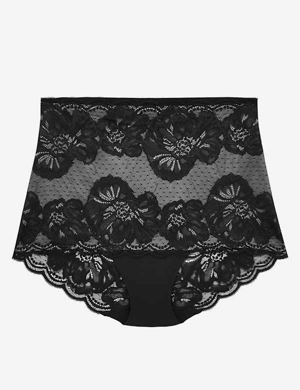 Lace Bandeau Medium Control Full Brief Shaping Knickers