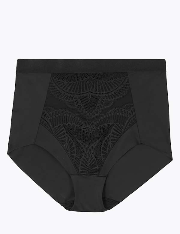Medium Control Lace High Waisted Shaping Knickers