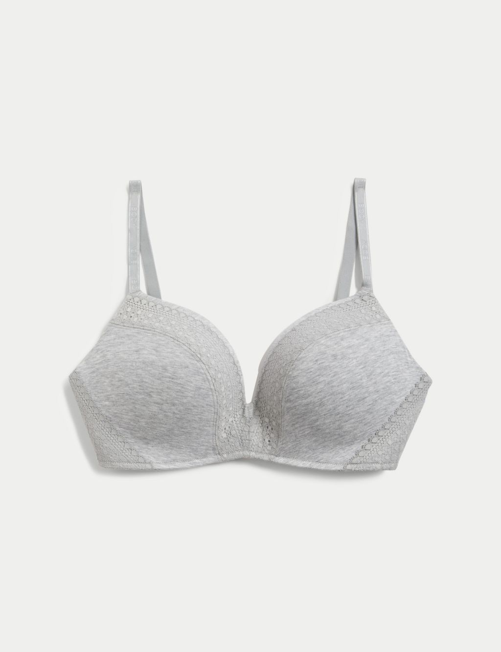 Cotton with Cool Comfort™ Non-Wired Push Up Bra image 1
