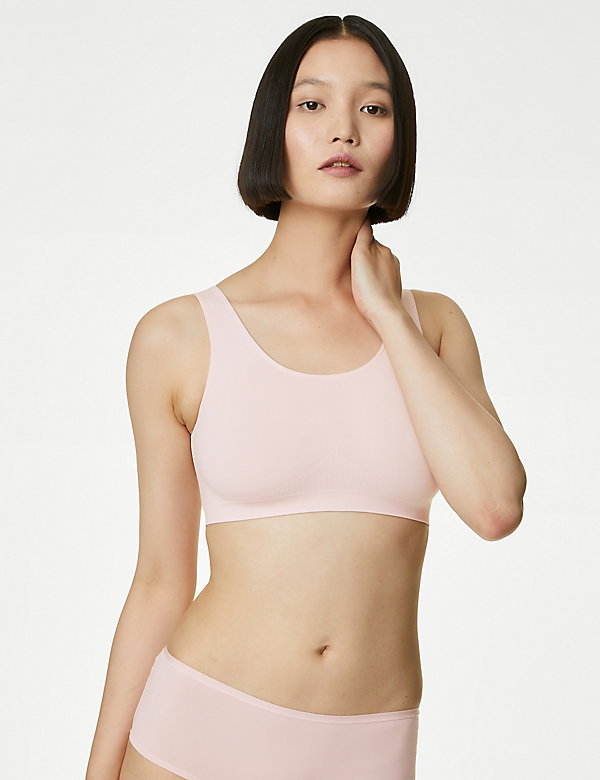 3pk Seamless Non Wired Crop Tops - HK