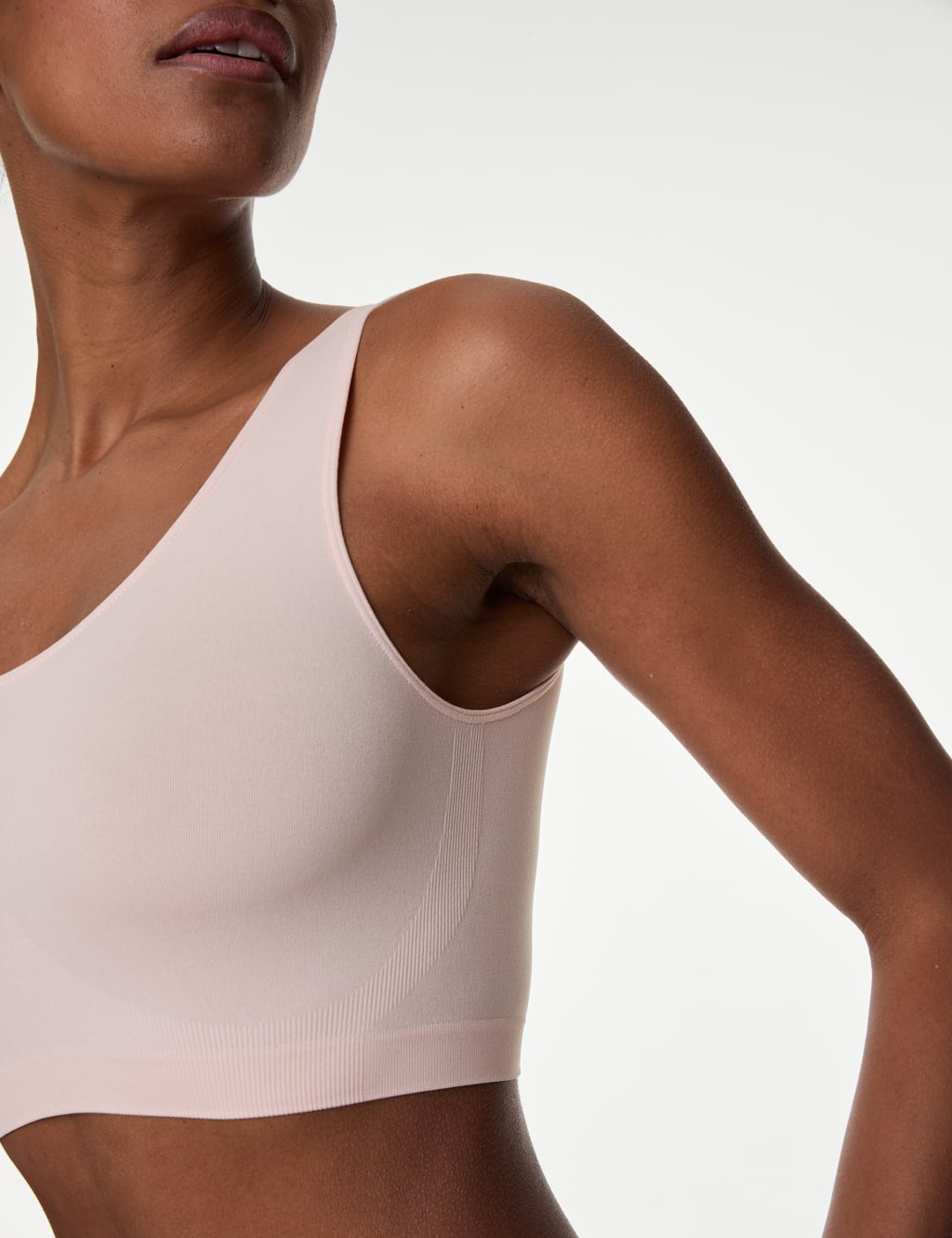 3pk Seamless Non Wired Crop Tops image 2