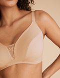 2pk Cotton Rich Non-Wired Full Cup Bras AA-E