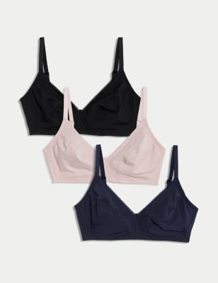 Cotton with Cool Comfort™ Non-Wired Push Up Bra