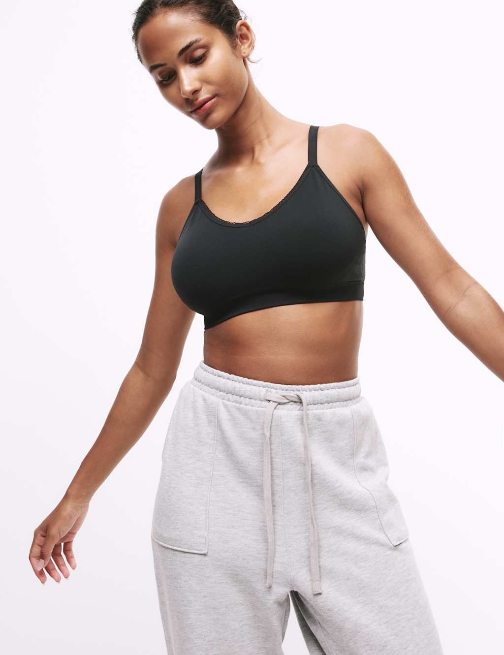 3pk Seamless Non Wired Bralettes image 3