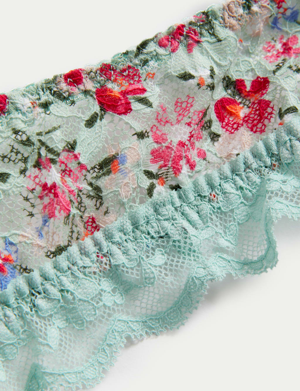 Printed Lace Non Wired Bralette A-E image 6