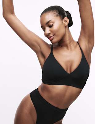 

Womens Body by M&S Flexifit™ Non Wired Bralette A-E - Black, Black