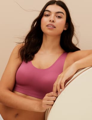 

Womens Body Flexifit™ Non Wired Crop Top - Raspberry, Raspberry