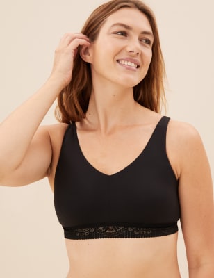 Marks And Spencer Womens Body Body Soft Non Wired Plunge Bra A-E - Black