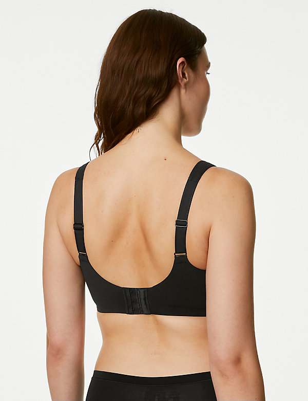 Cotton Blend & Lace Non Wired Total Support Bra B-H - FJ