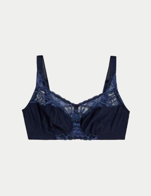 MARKS & SPENCER Total Support Embroidered Full Cup Bra C-H T338020OPALINE  (34G) Women Everyday Non Padded Bra - Buy MARKS & SPENCER Total Support  Embroidered Full Cup Bra C-H T338020OPALINE (34G) Women