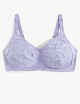 Total Support Embroidered Full Cup Bra B-G