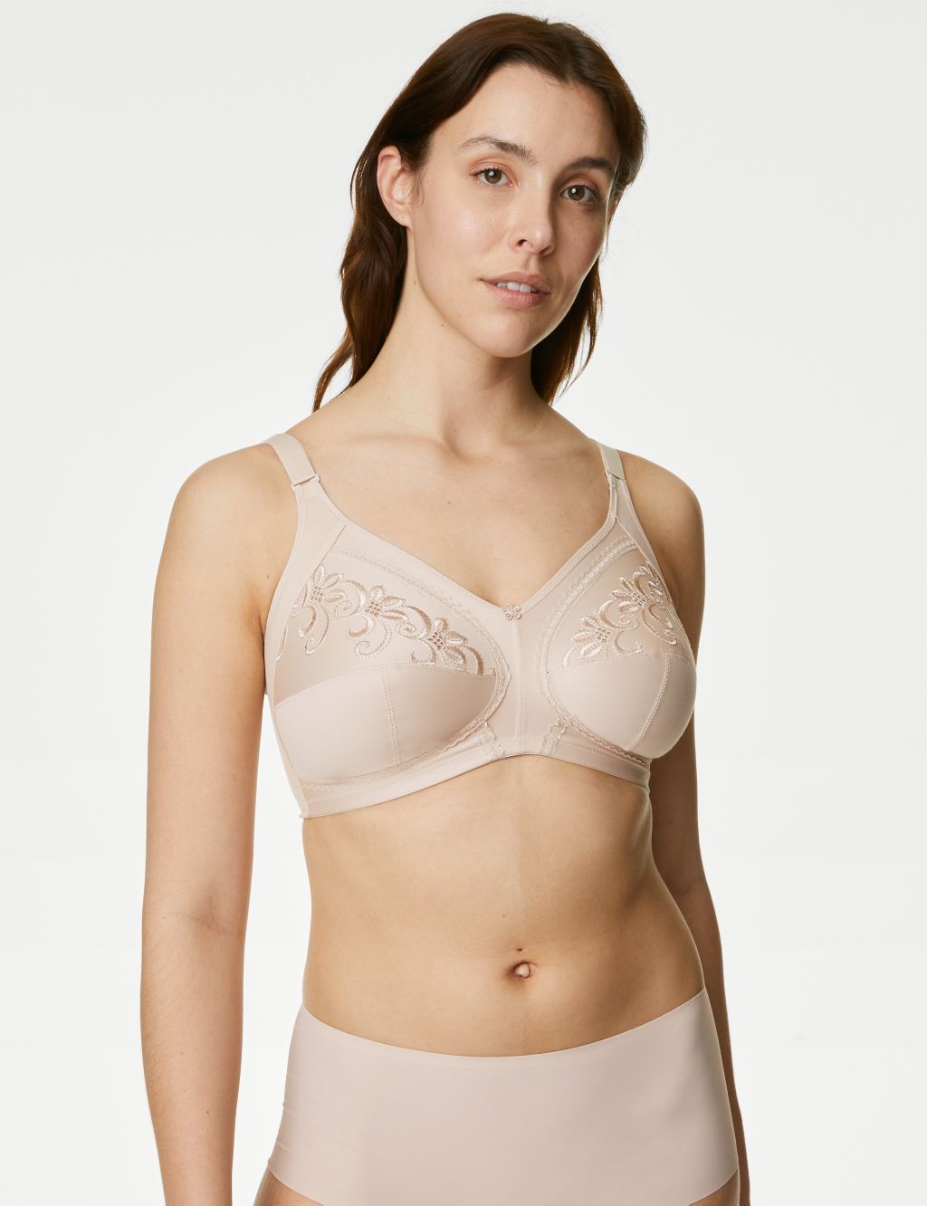 Total Support Embroidered Full Cup Bra DD-K image 3