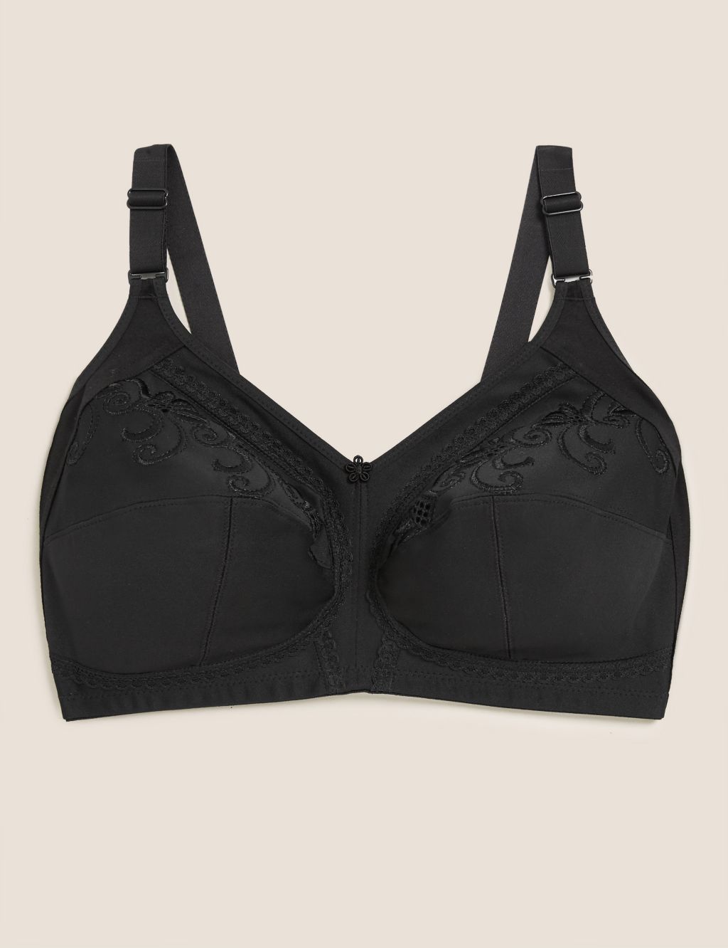 Total Support Embroidered Full Cup Bra B-H image 2