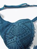 2 Pack Texture & Lace Full Cup Bra A-E