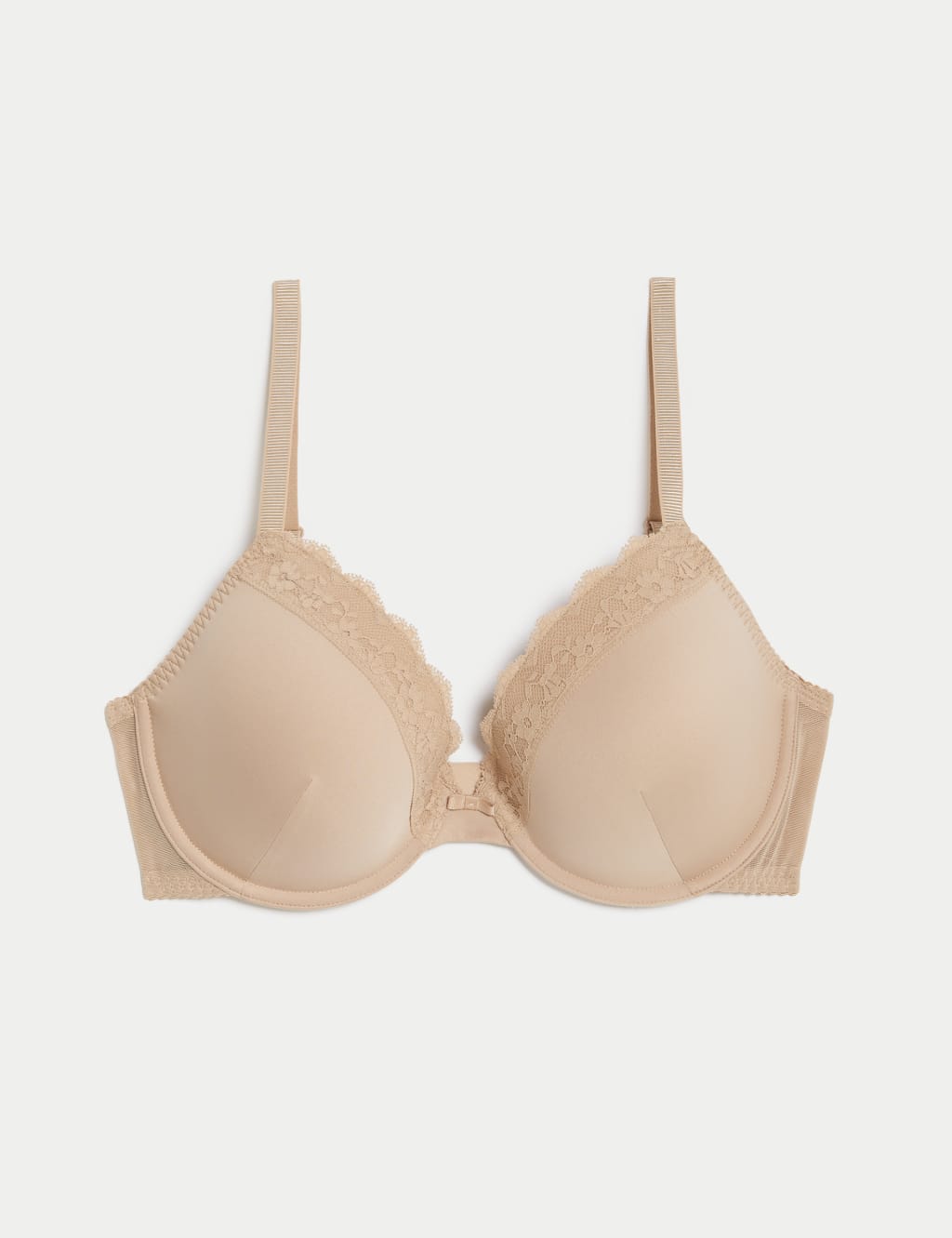 Lace Padded Plunge Wired Bra A-E image 2