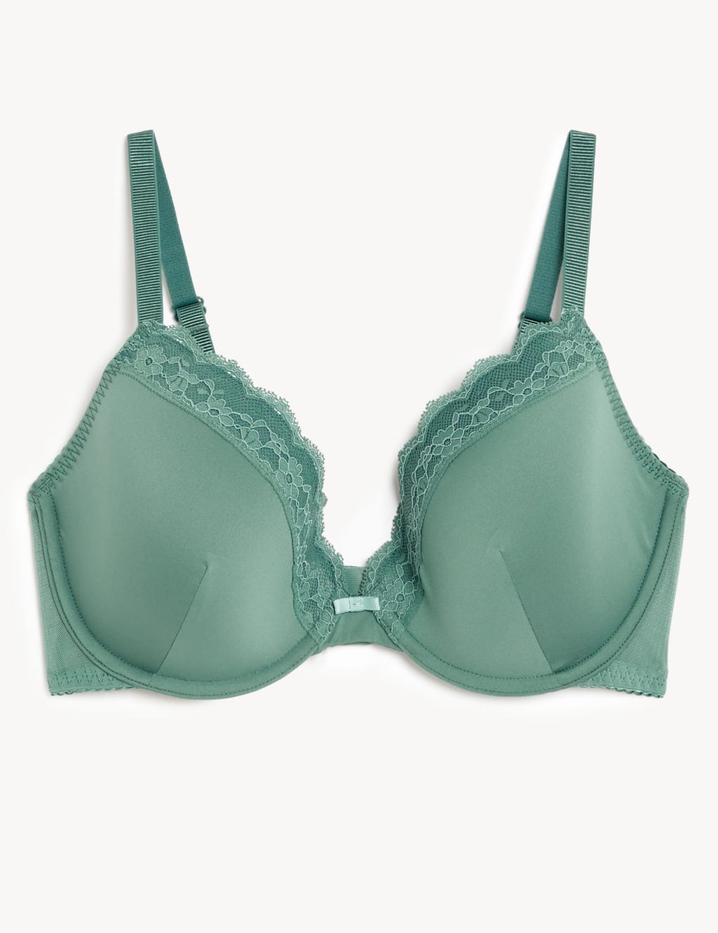 Lace Padded Plunge Wired Bra A-E image 2