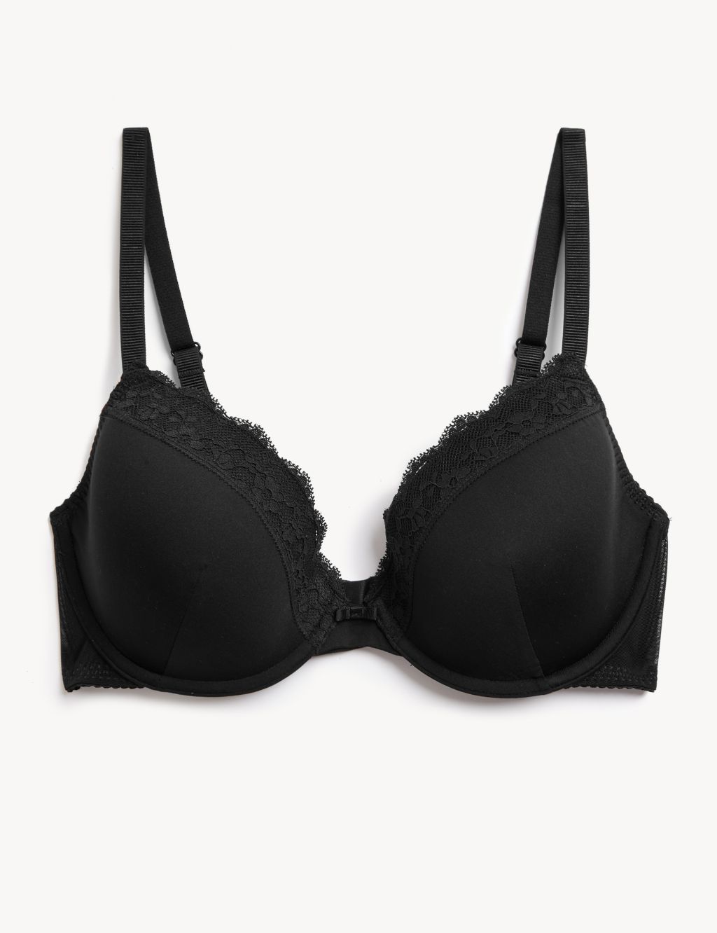 Lace Padded Plunge Wired Bra A-E image 2