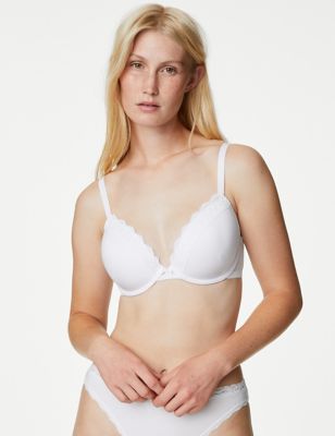Sunnie Full Coverage Lightly Lined Bloom Lace Trim Bra, Men's & Women's  Jeans, Clothes & Accessories