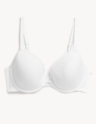 Buy Marks & Spencer Women's Polyamide Wire Free Modern Padded Bra  (60099760004_White_30AA) at