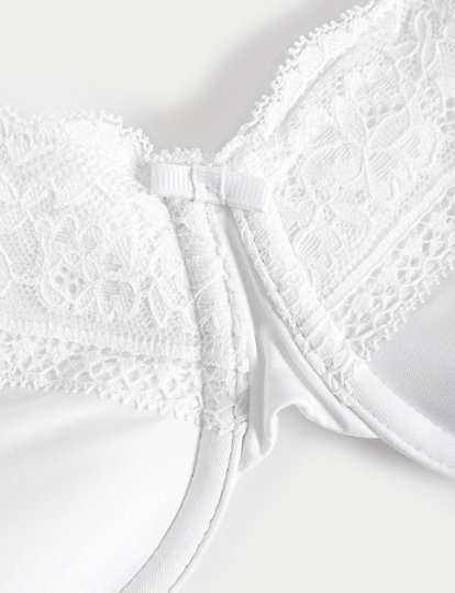 Lace Trim Padded Full Cup Bra