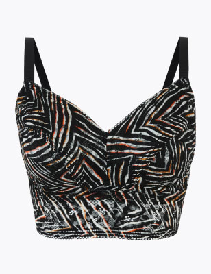 zebra print bralette