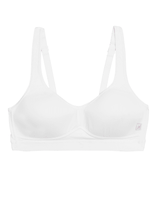 

Womens Angel Non-Wired First Sports Bra AA-DD - White, White